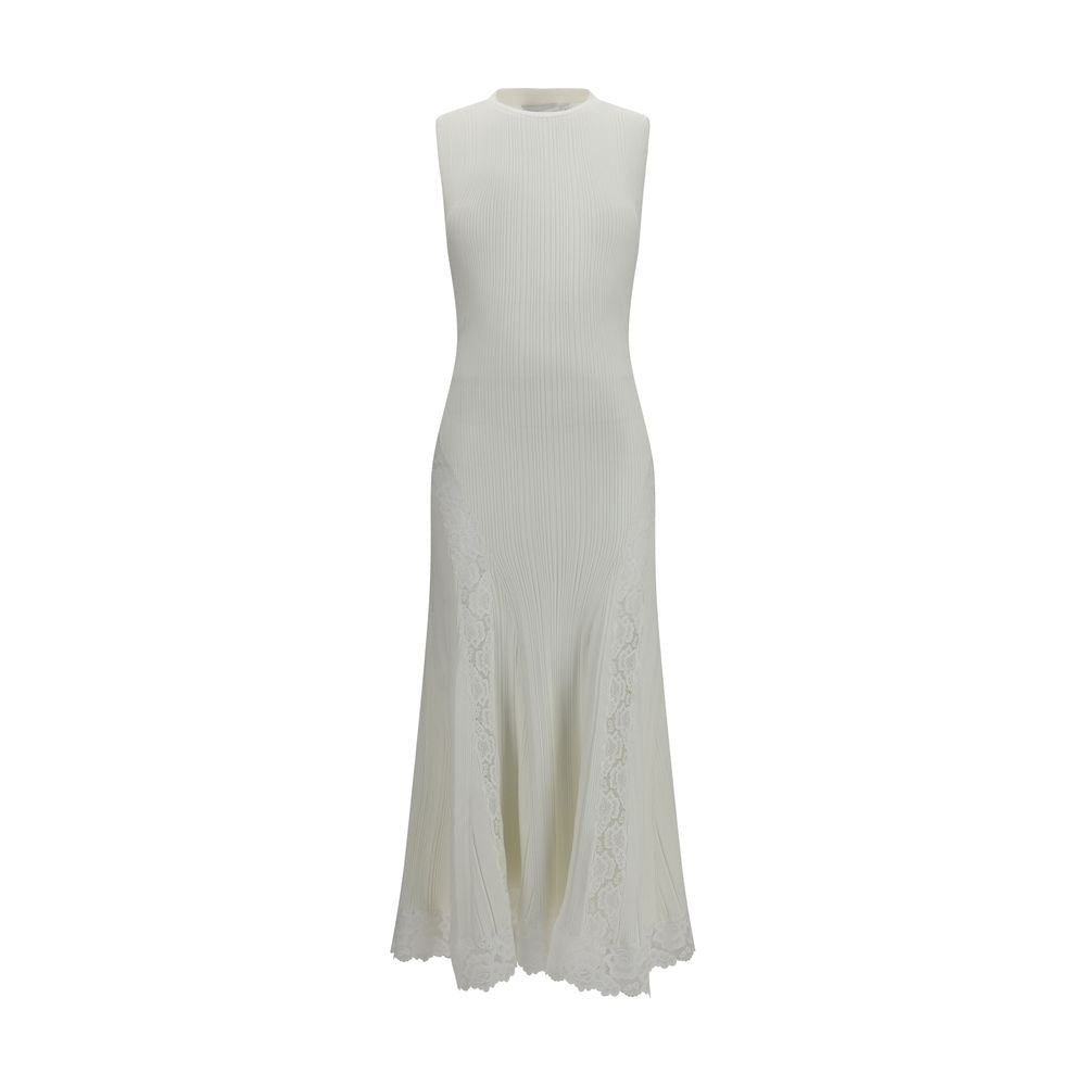 White Viscose Casual Dress