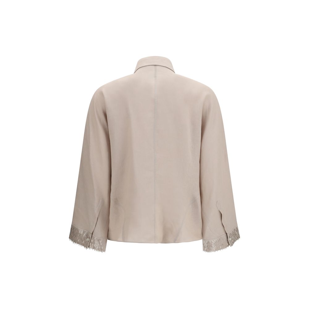 Beige Linen Shirt