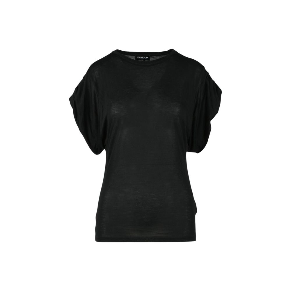 Black Viscose T-Shirt