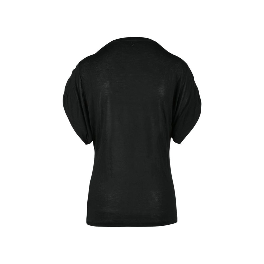 Black Viscose T-Shirt