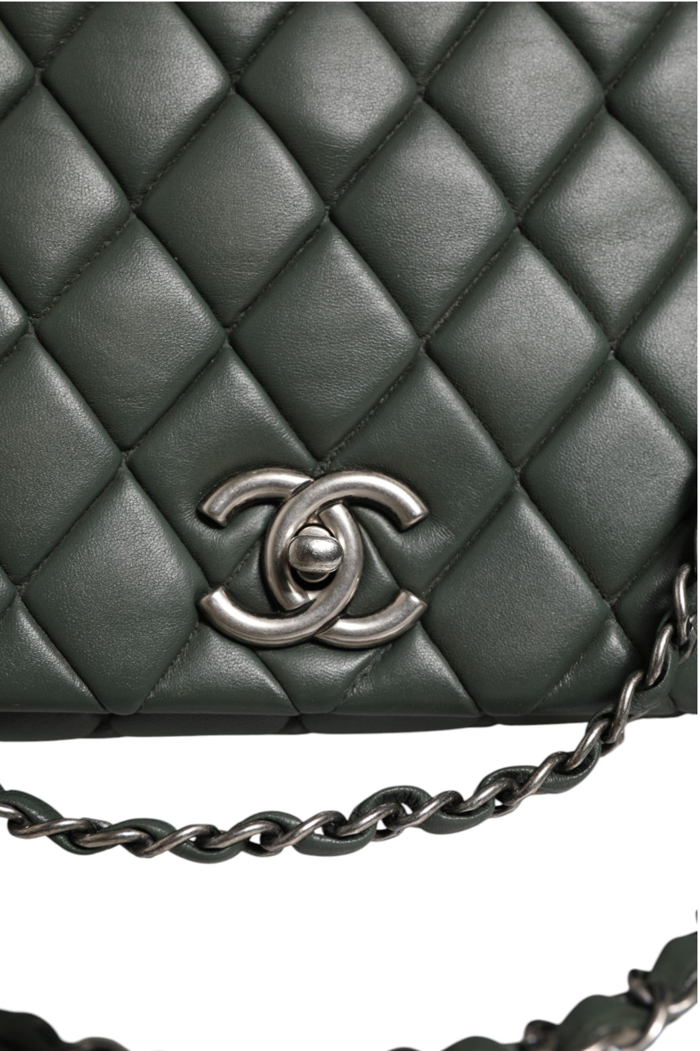 Quilted Lambskin Leather New Bubble Flap Bag