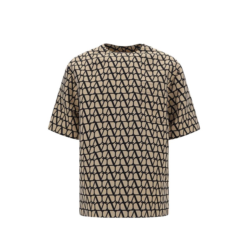Brown Silk T-Shirt