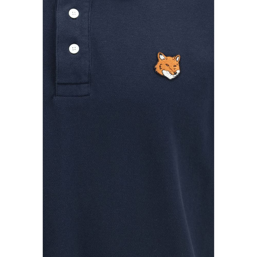 Blue Cotton Polo Shirt