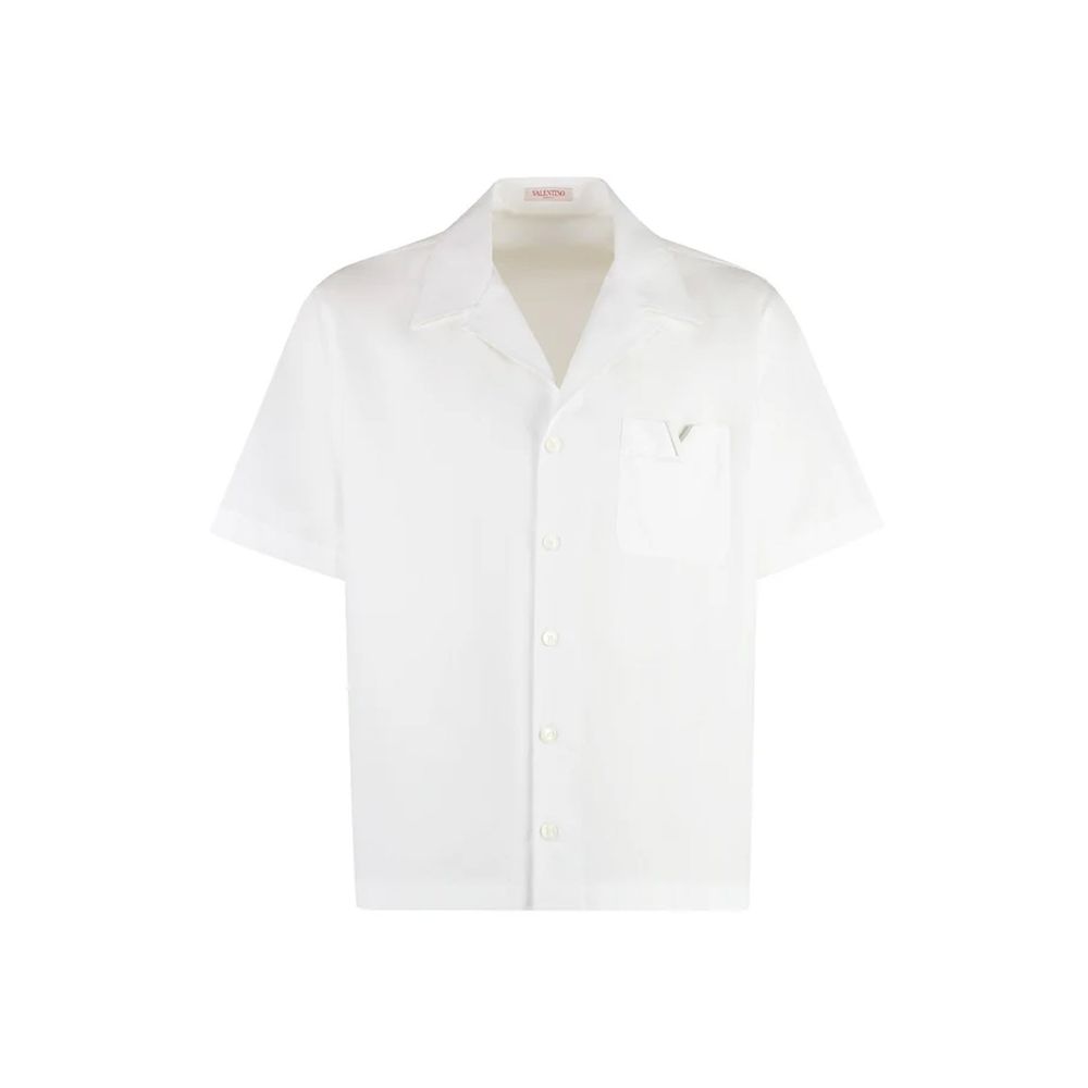 White Cotton Shortsleeve Shirt