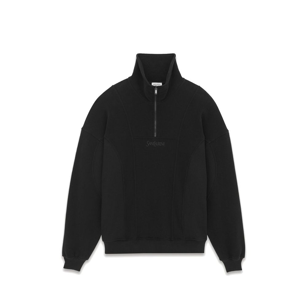 Black Cotton Sweatshirt