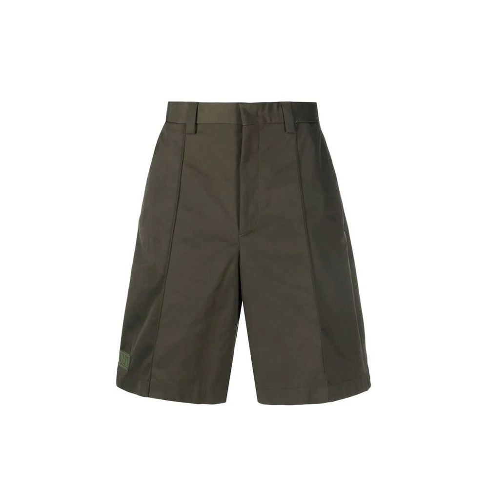 Bicolor Polyester Bermuda Shorts