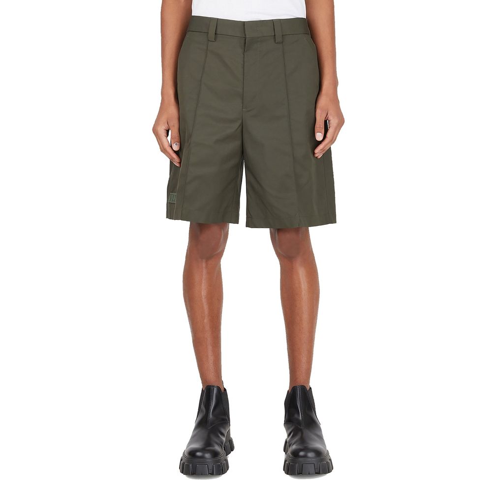 Bicolor Polyester Bermuda Shorts