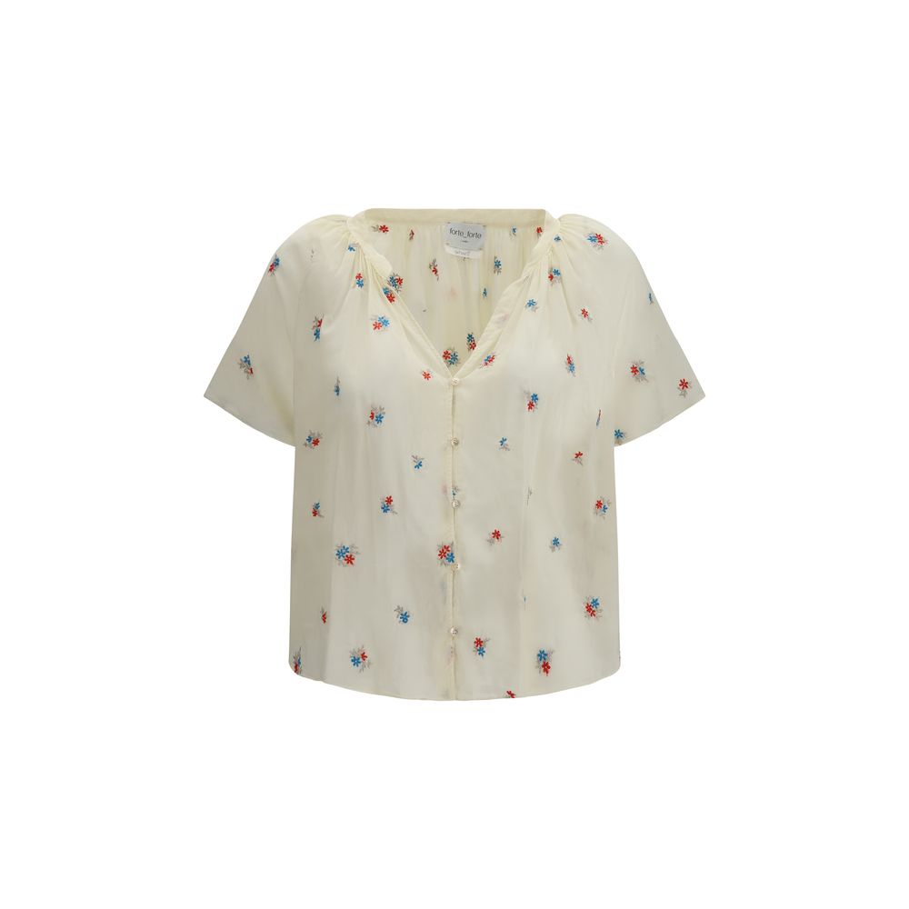 Beige Cotton Pattern Shirt