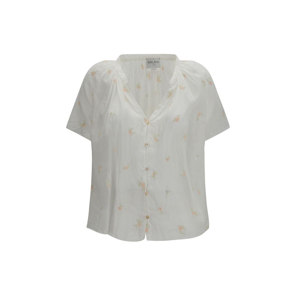 Beige Cotton Pattern Shirt