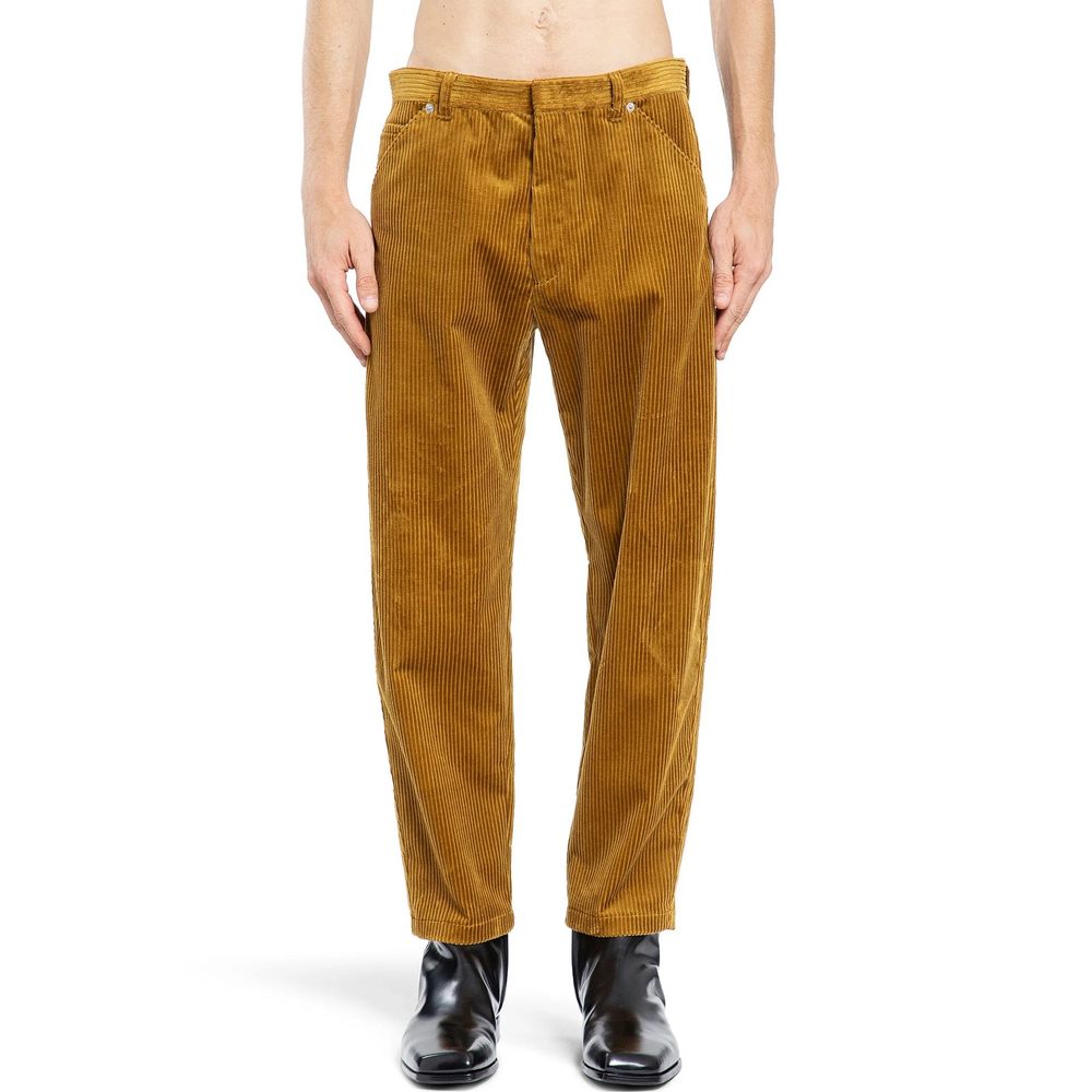 Bicolor Cotton Casual Pants