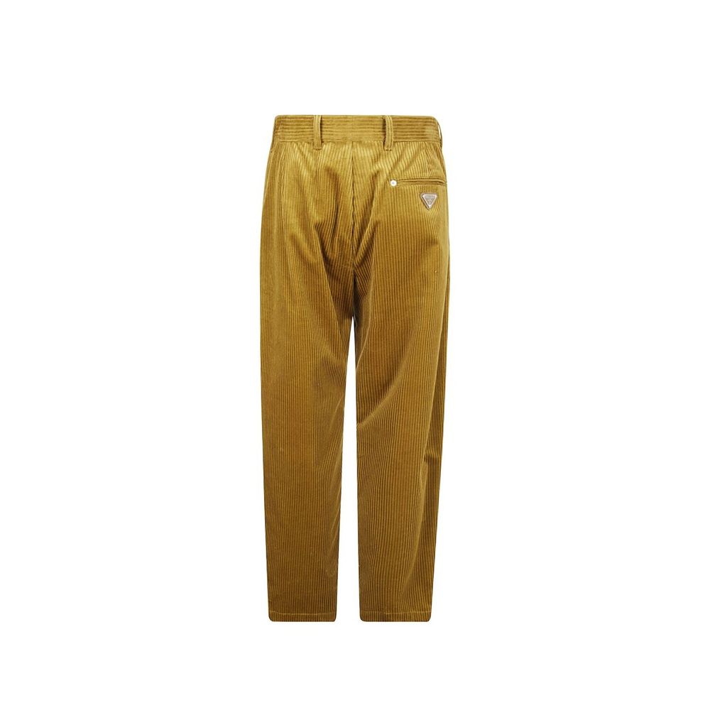 Bicolor Cotton Casual Pants
