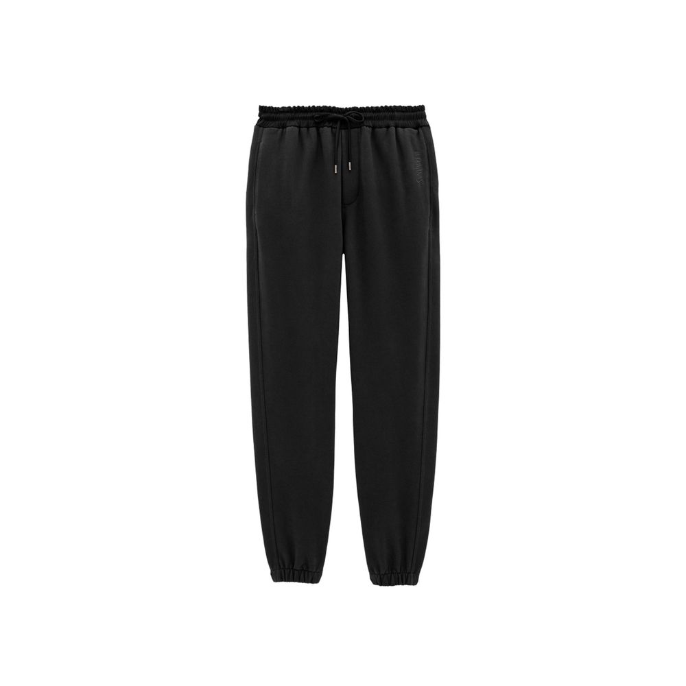 Black Cotton Joggers (Workout Pants)
