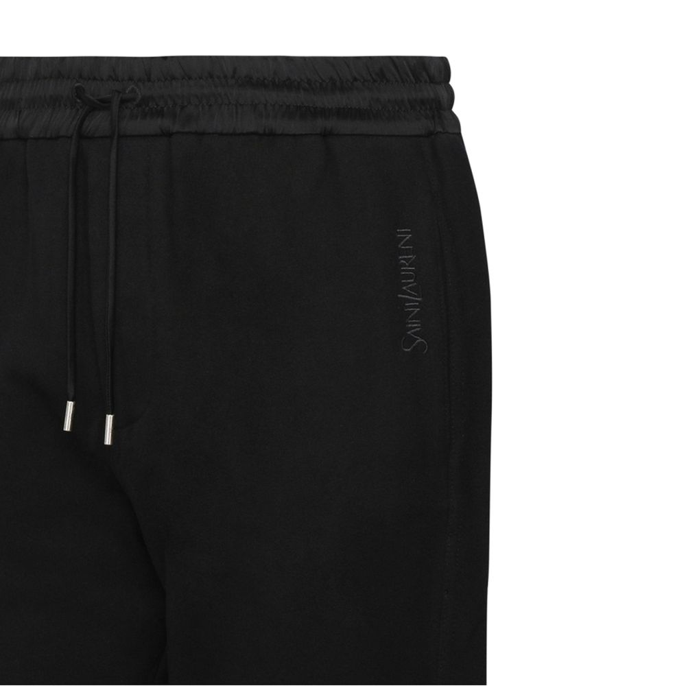 Black Cotton Joggers (Workout Pants)