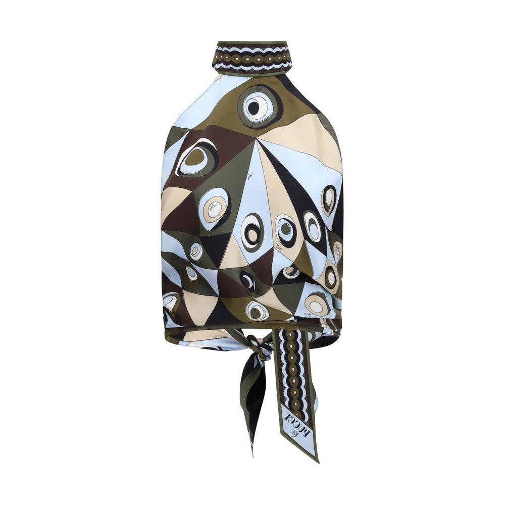 Bicolor Silk Pattern Shirt