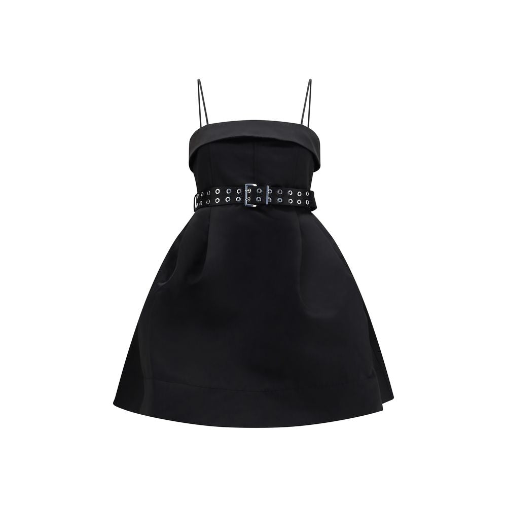 Black Polyester Casual Dress