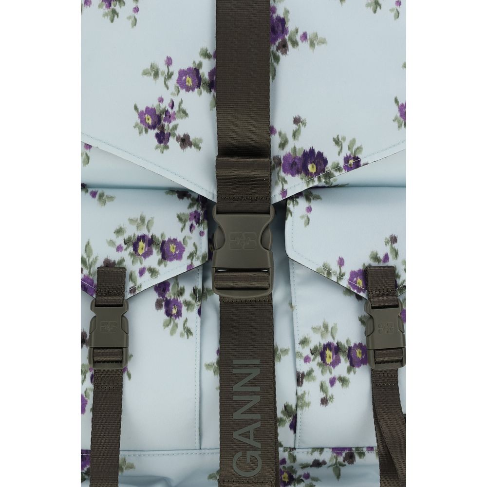 Blue Polyester Backpack