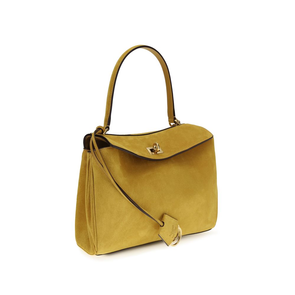 Beige Calf Leather Bos Taurus Handbag
