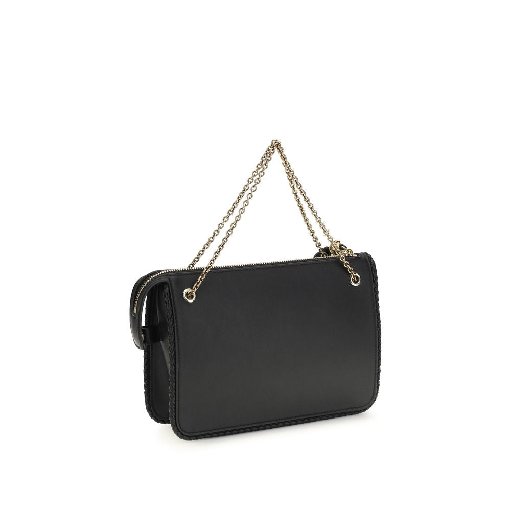 Black Calf Leather Bos Taurus Clutch Bag