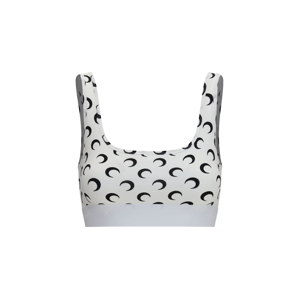 White Polyamide Sport Bra