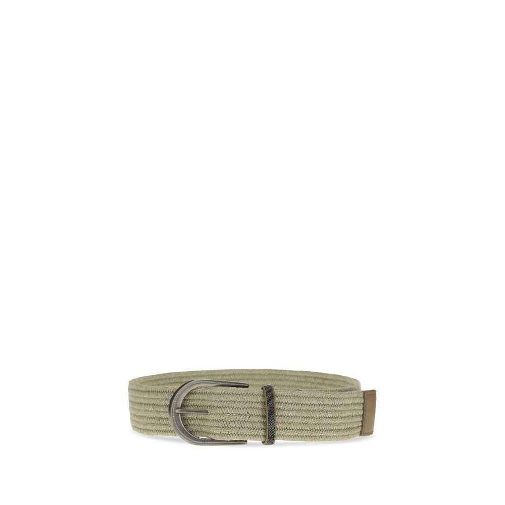 Beige Linen Regular Belt