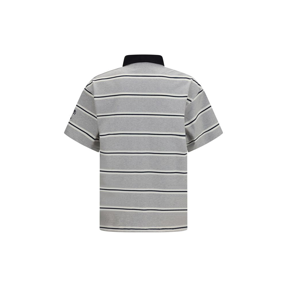 Gray Cotton Polo Shirt