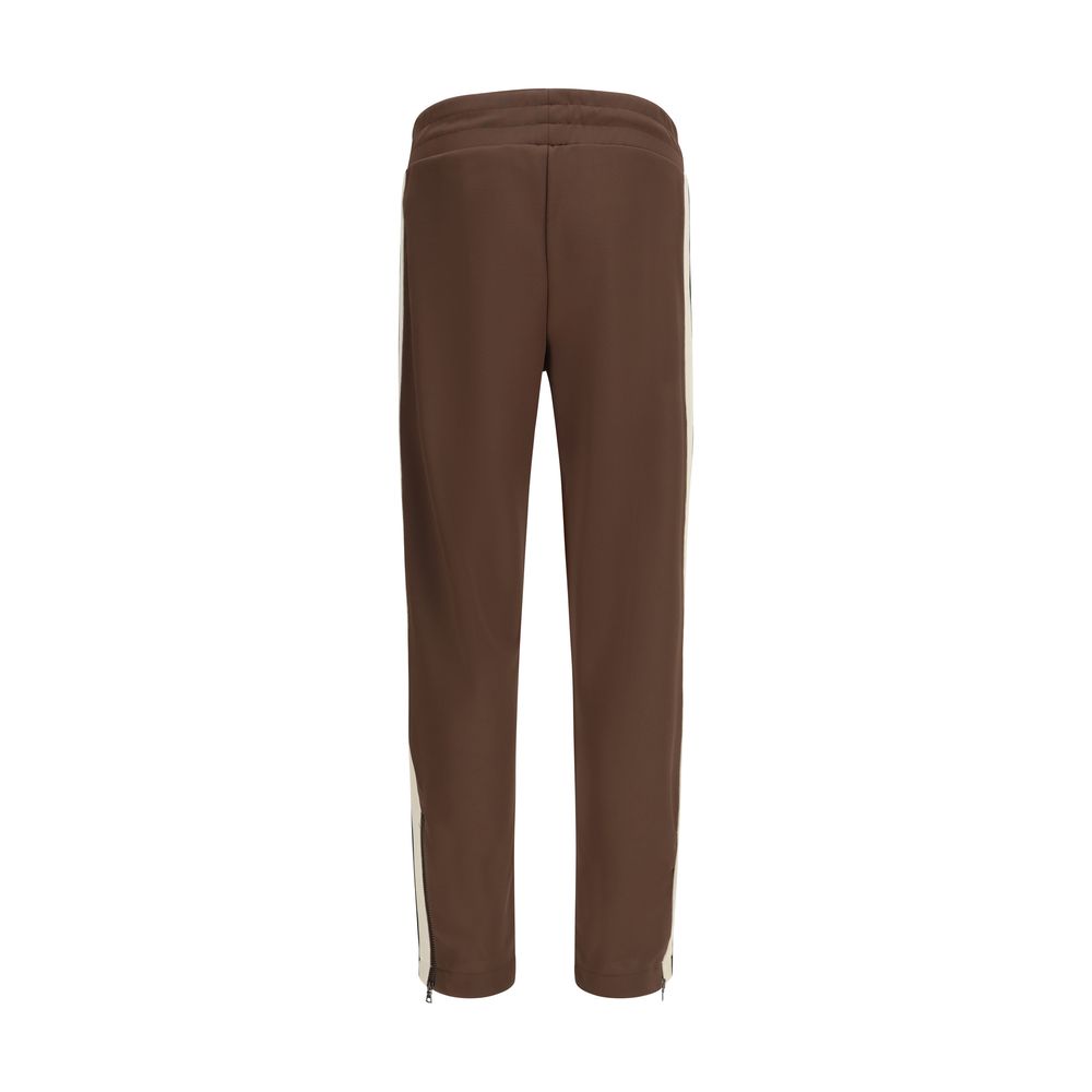 Brown Polyester Joggers (Workout Pants)