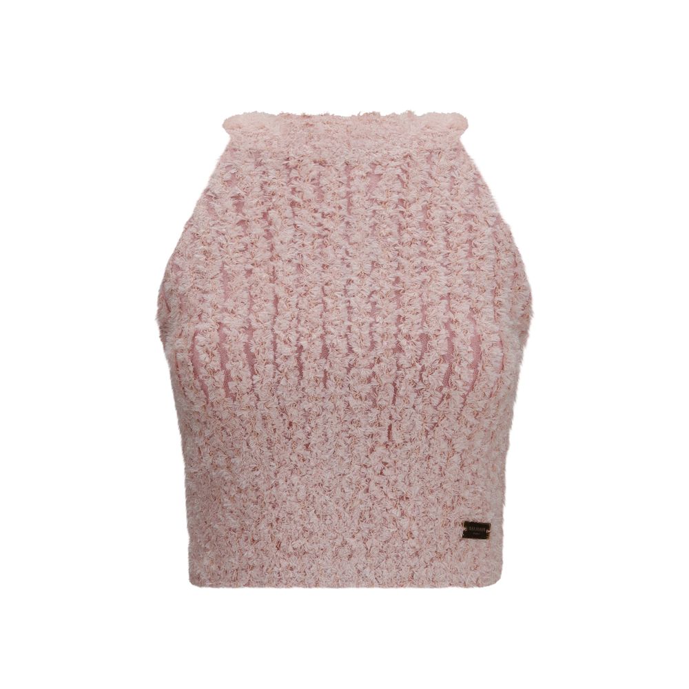 Multicolor Viscose Sleeveles T-Shirt