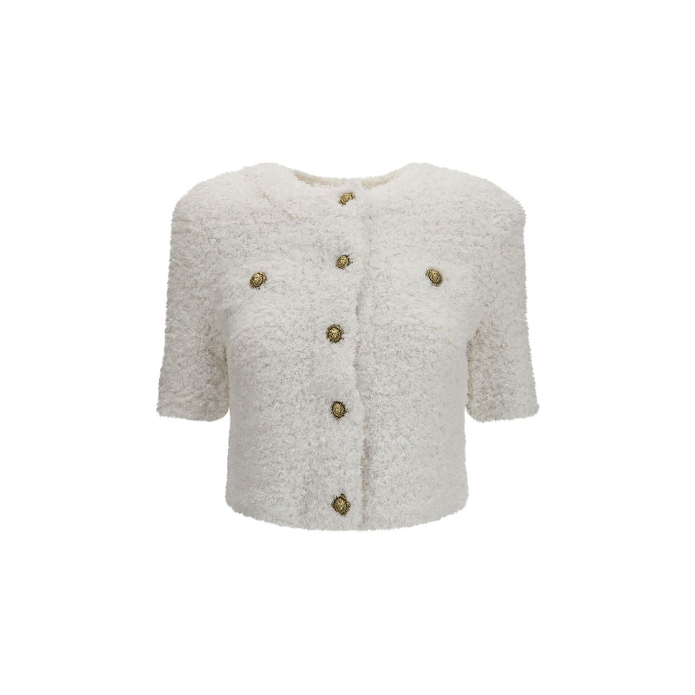 White Polyamide Cardigan