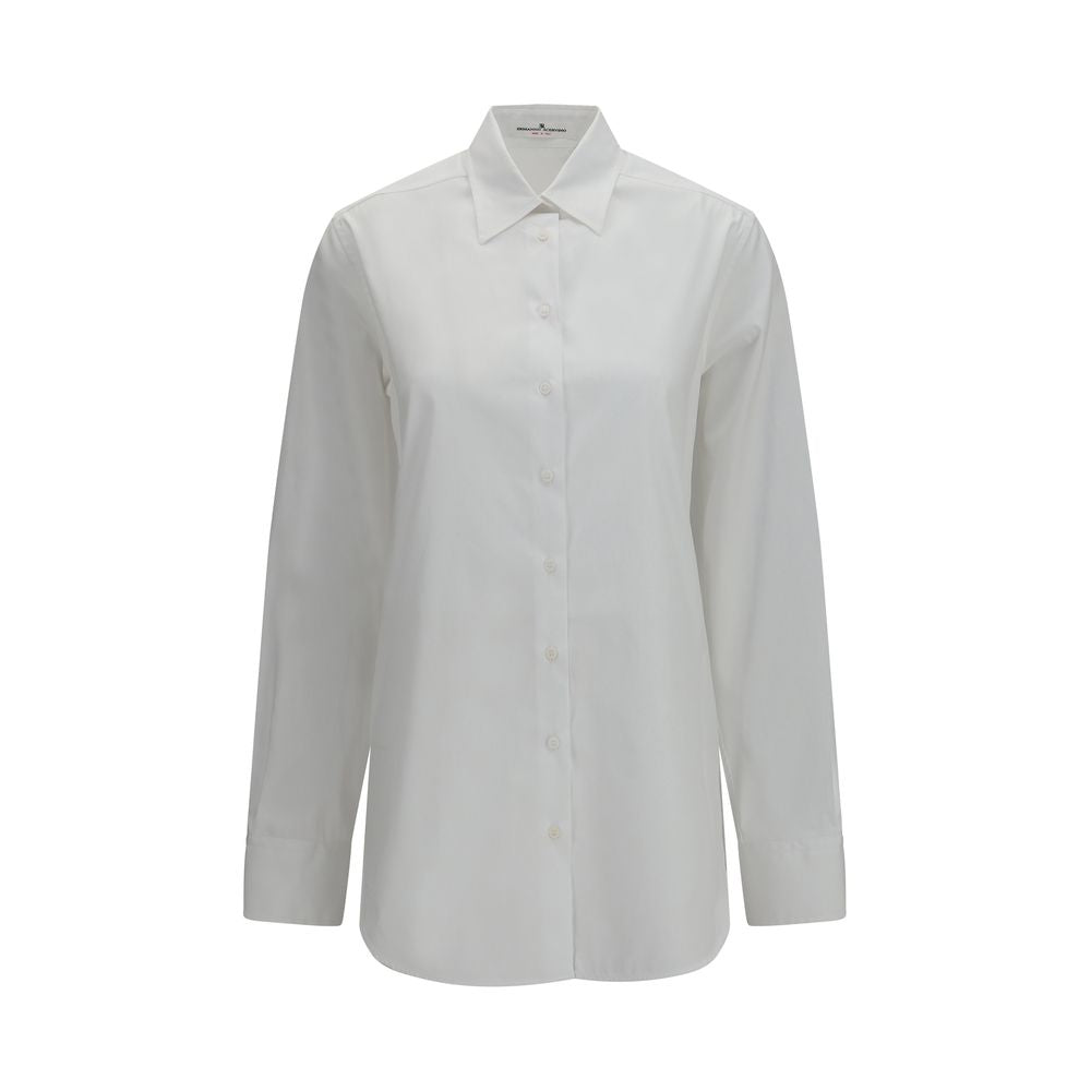 White Cotton Dress Shirt
