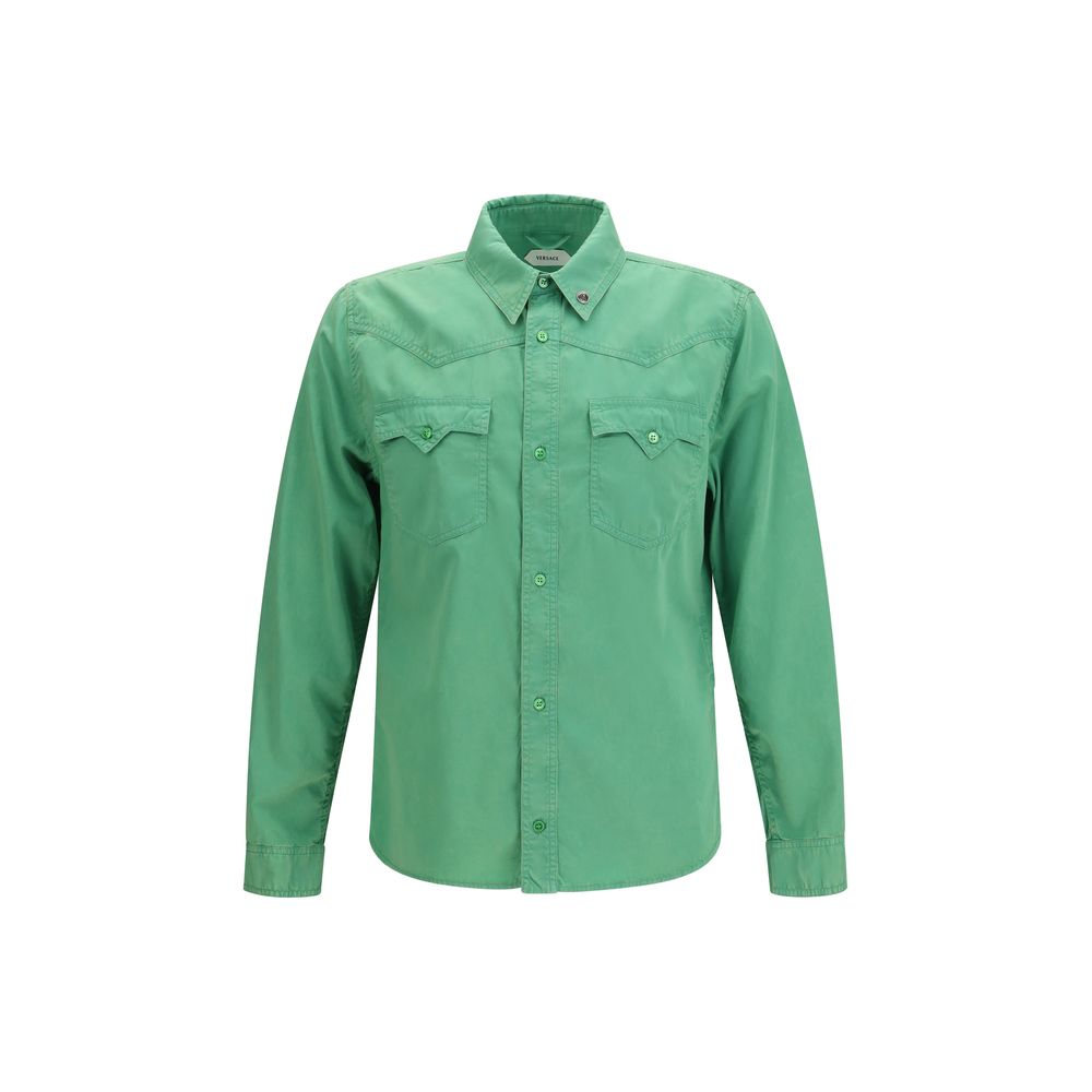 Bicolor Cotton Shortsleeve Shirt