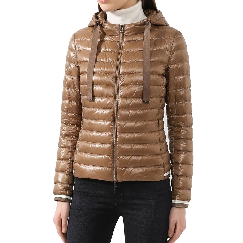 Brown Polyamide Shell Jacket