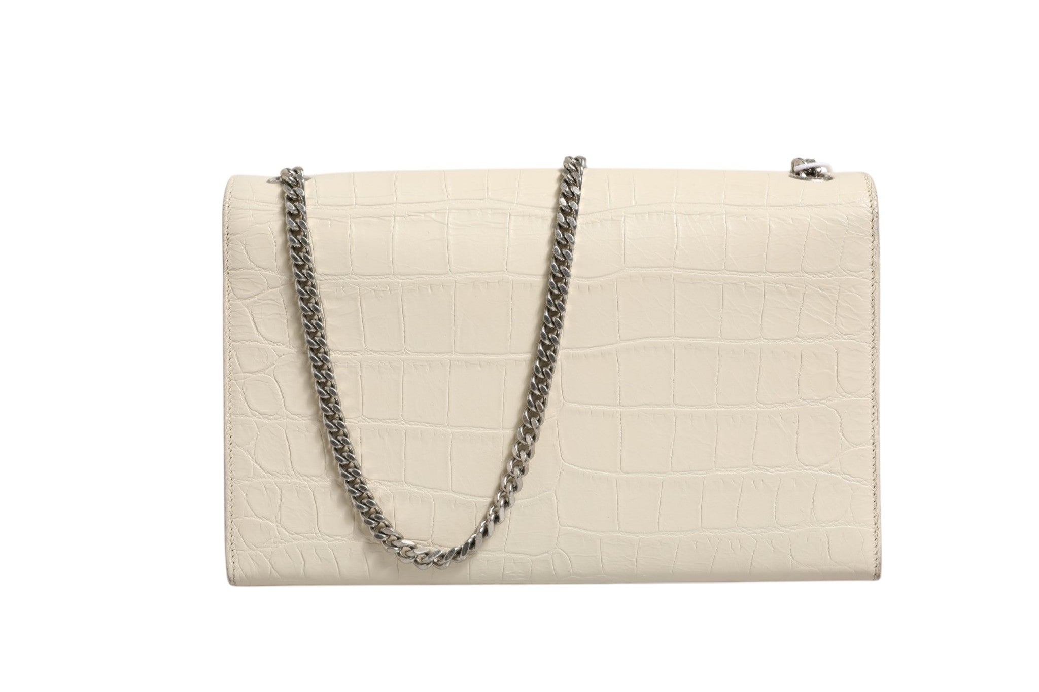 Kate Tassel Small Croc-Embossed Leather