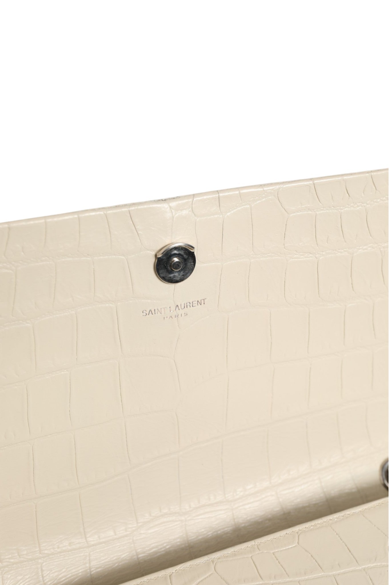 Kate Tassel Small Croc-Embossed Leather