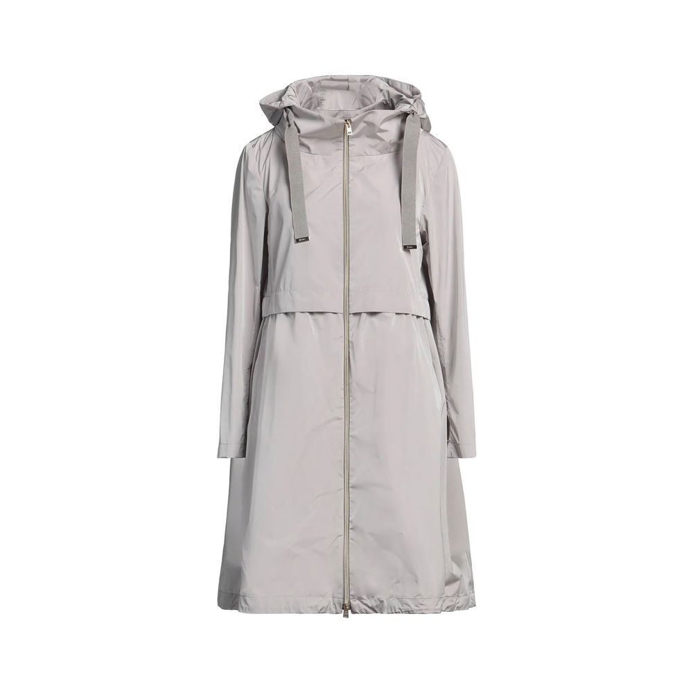 Gray Polyester Coat