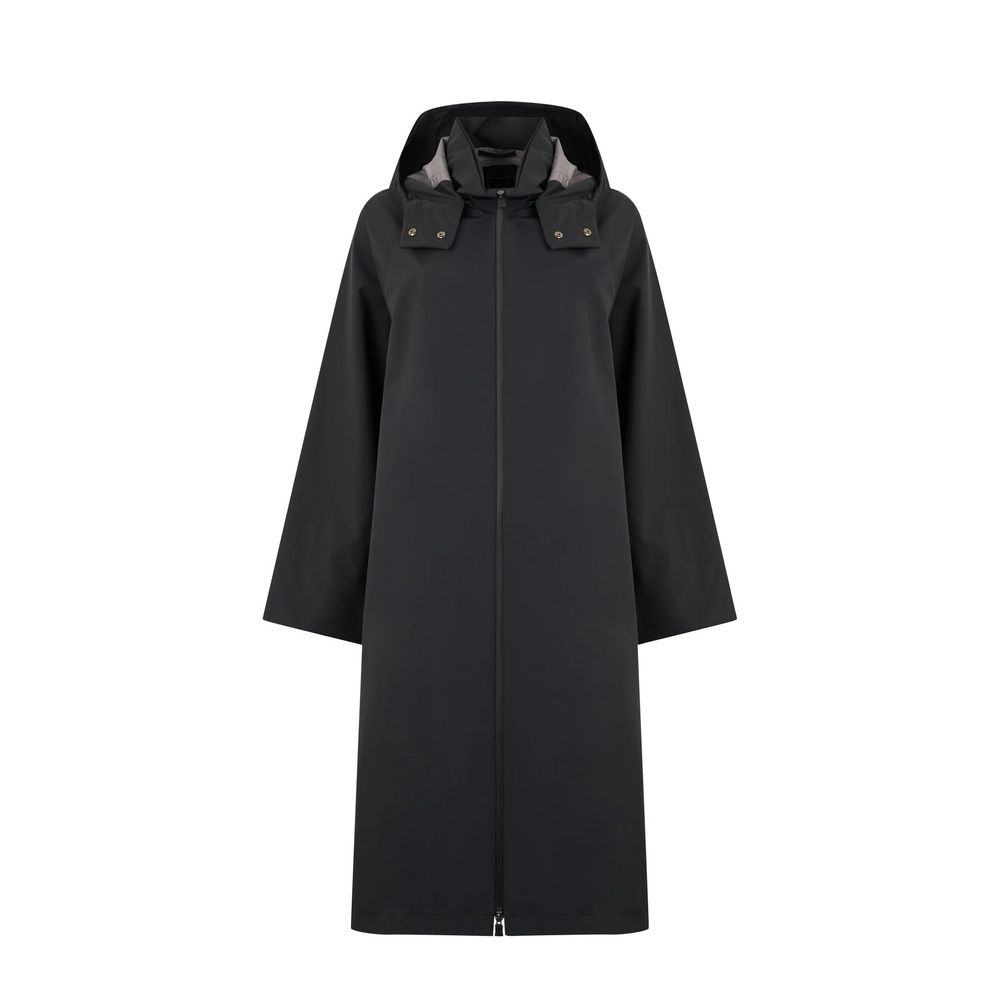 Black Polyester Coat