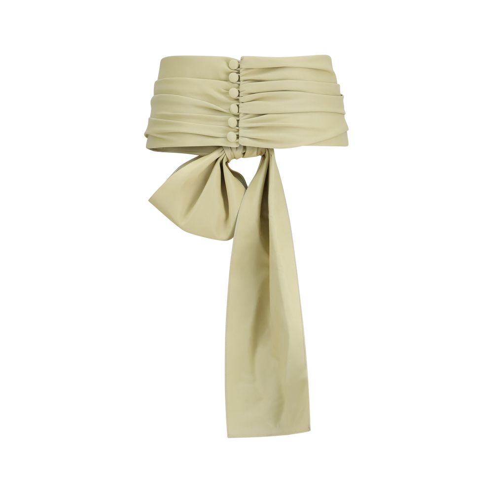 Beige Lamb Ovis Aries Aries Thin Belt