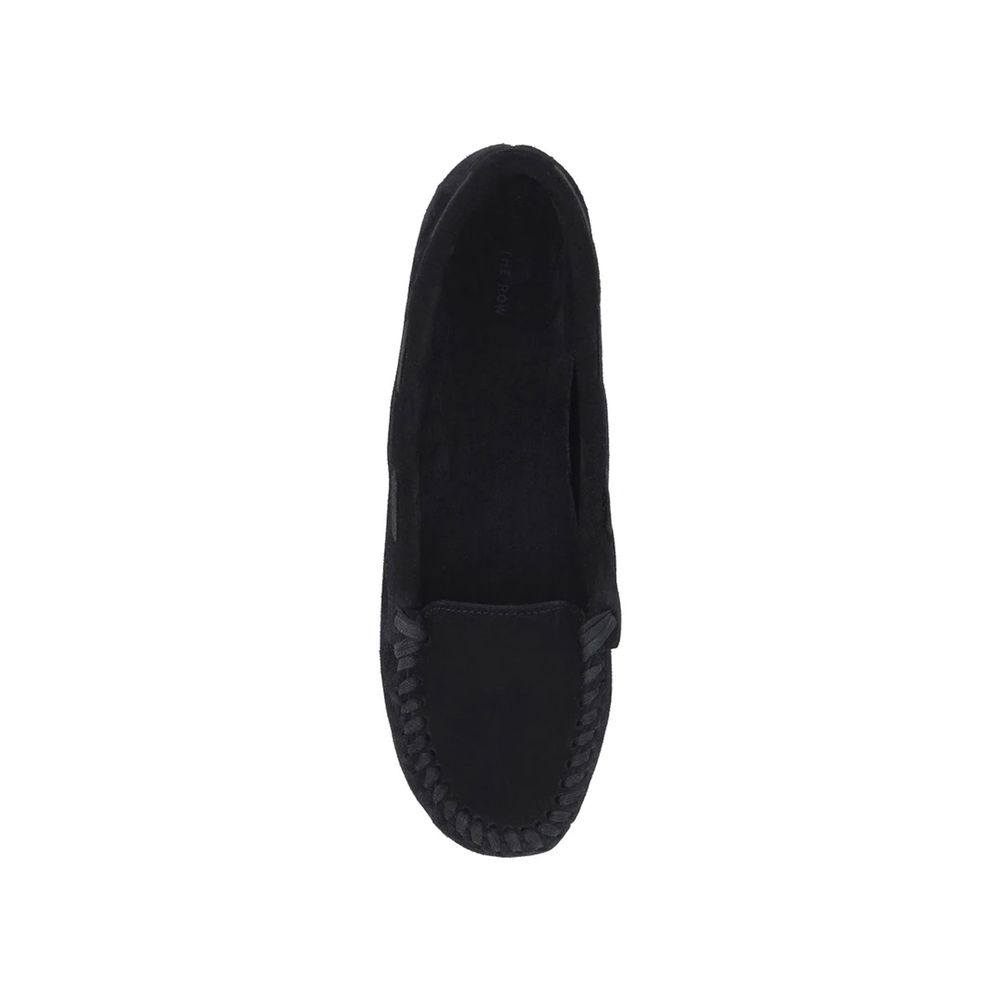 Black Calfskin Flats