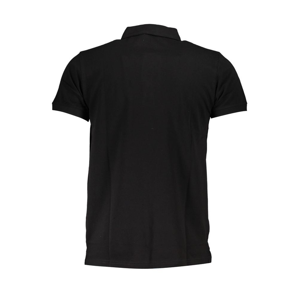 Black Cotton Men's Polo