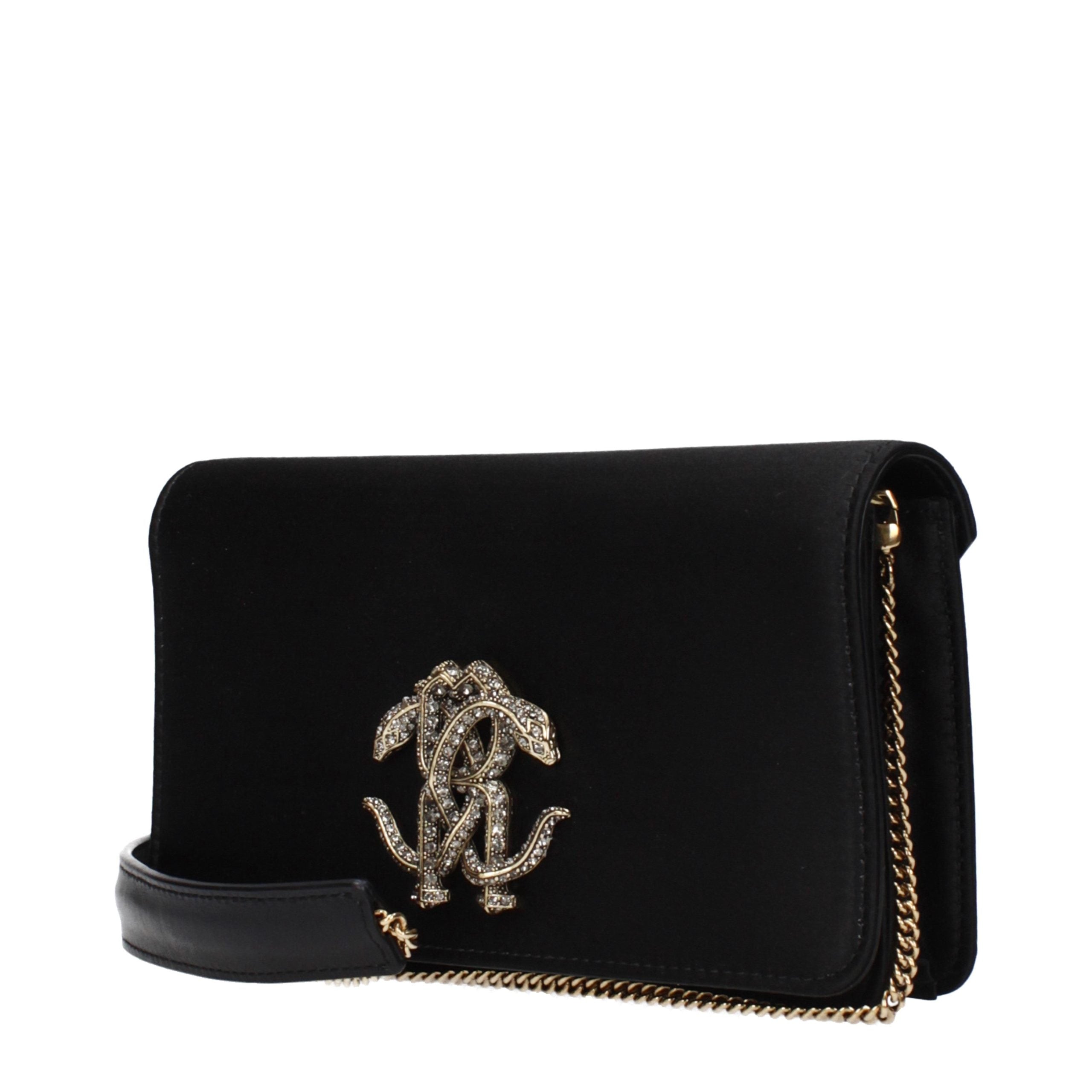 Black Satin Clutch Bag