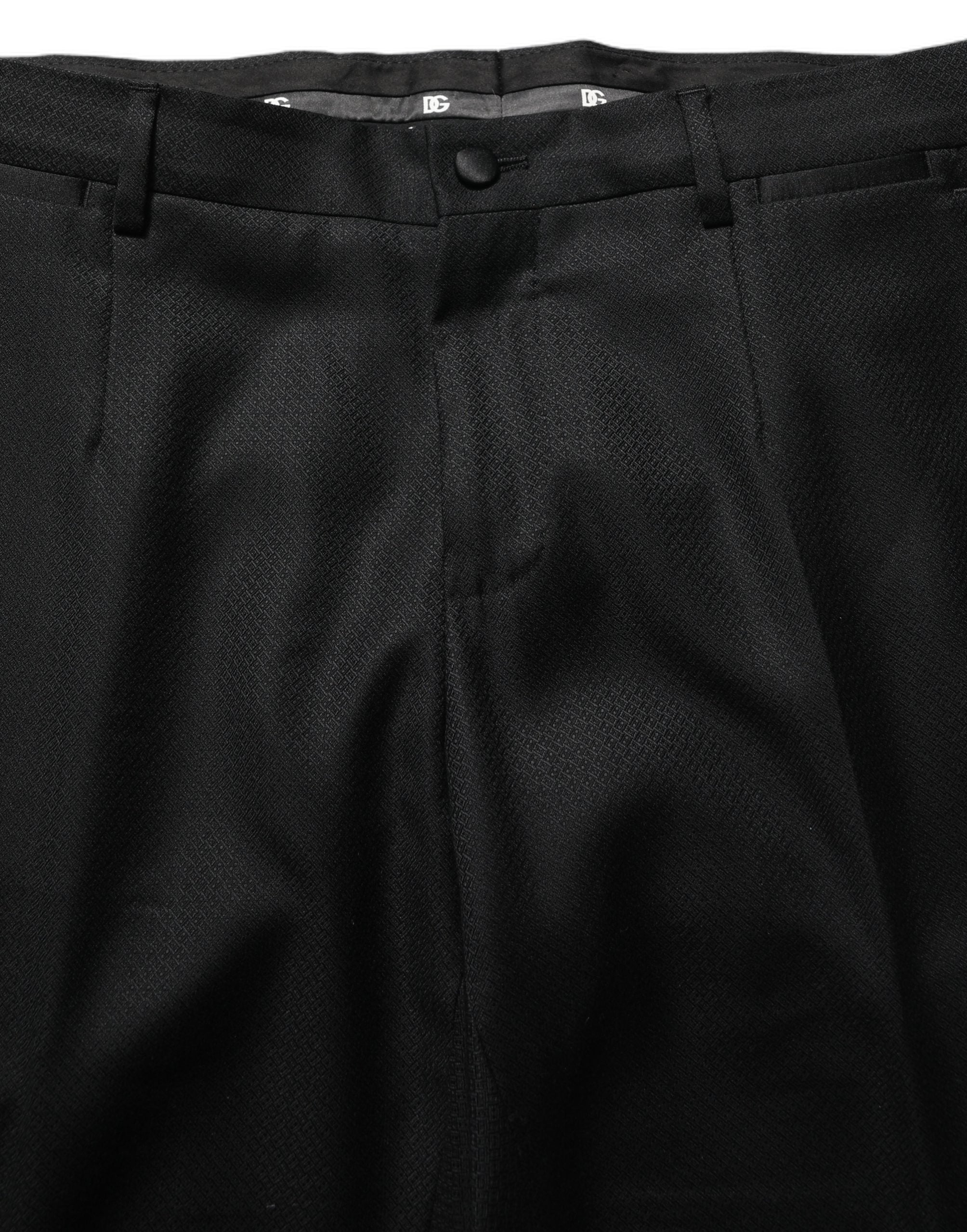 Black Wool Slim Fit Formal 2 Piece Men Suit