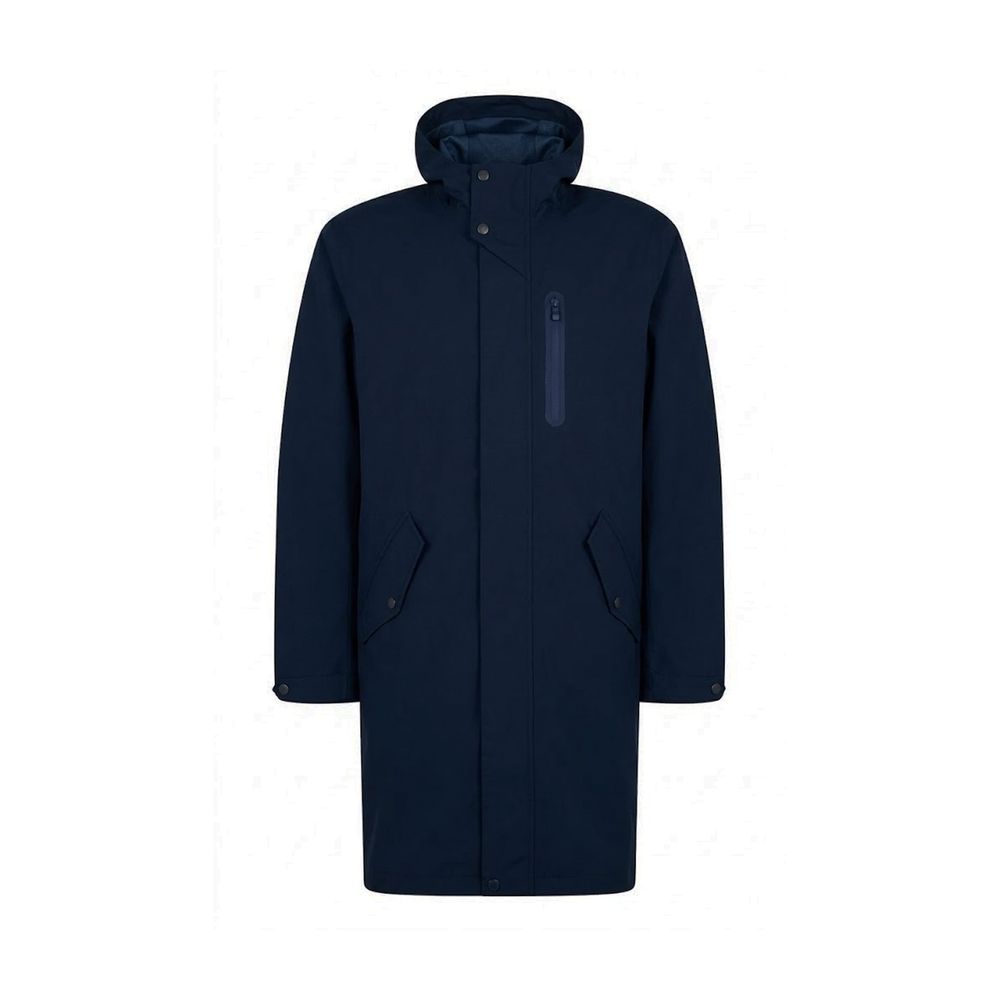 Blue Polyester Coat