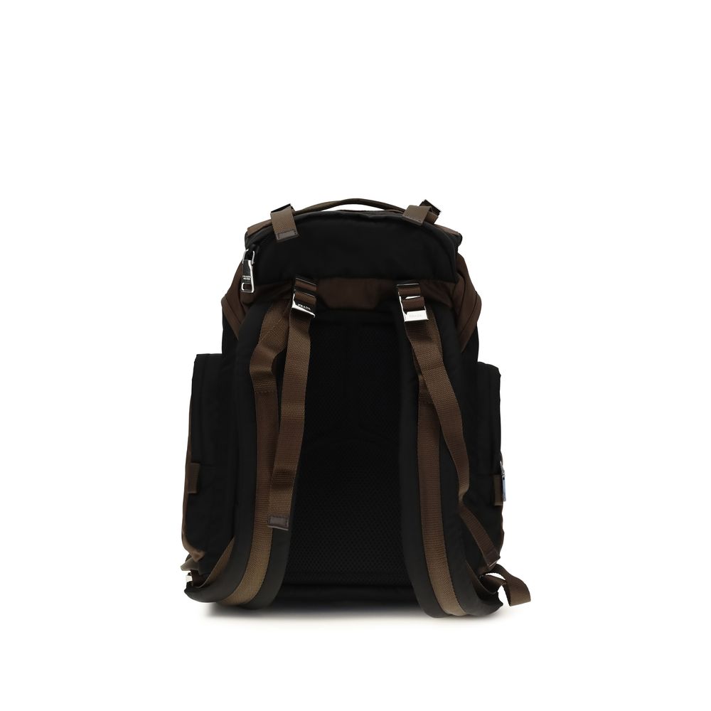 Brown Recycled Polyamide Backpack