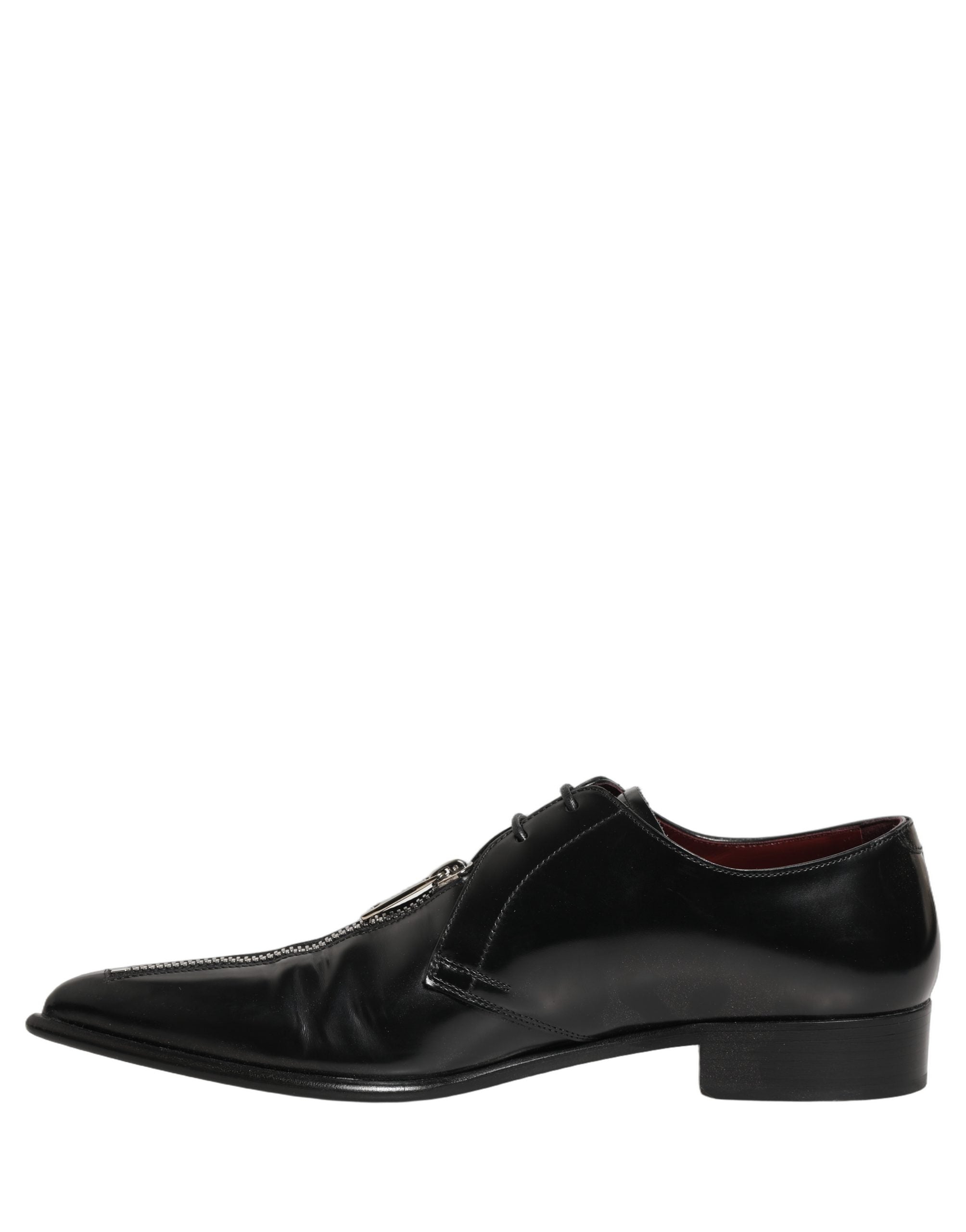 Black Leather Men Derby Dress Formal Shoes