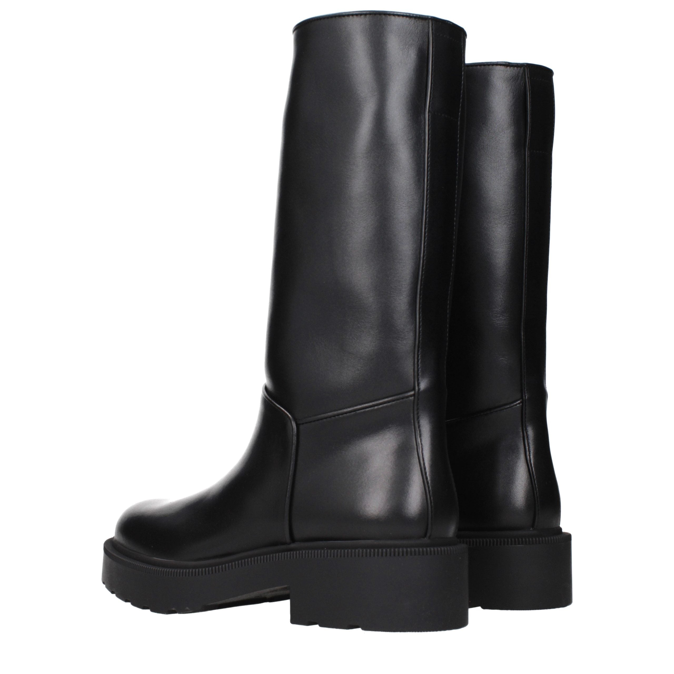 Black Leather Boots