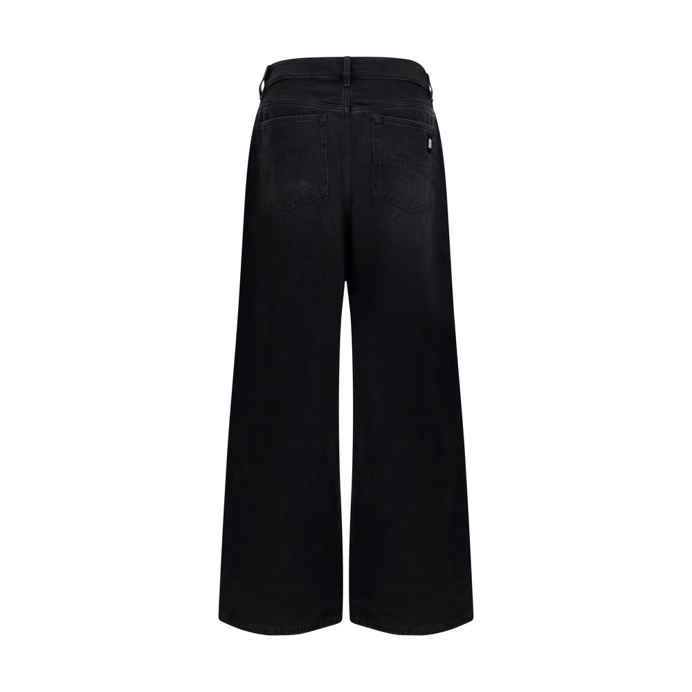 Black Cotton Jeans Denim