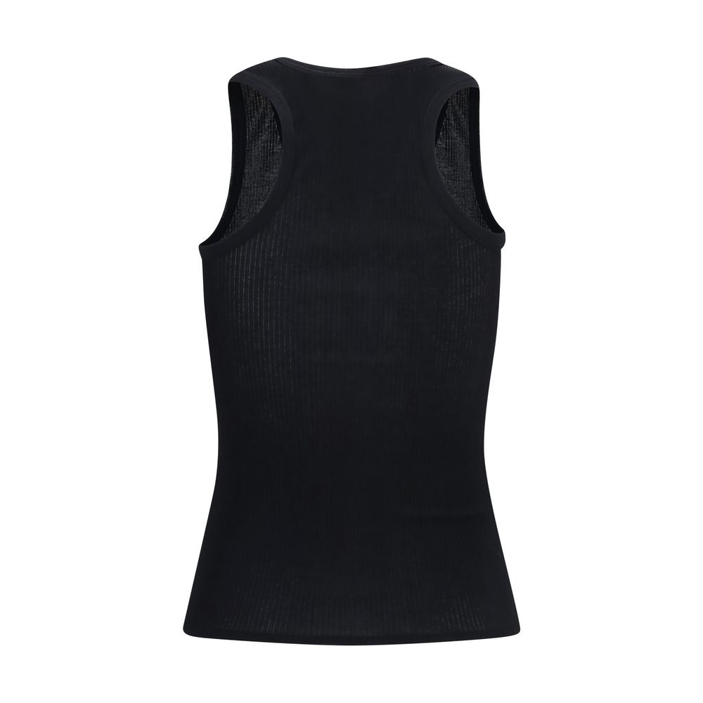 Black Cotton Tank Tops