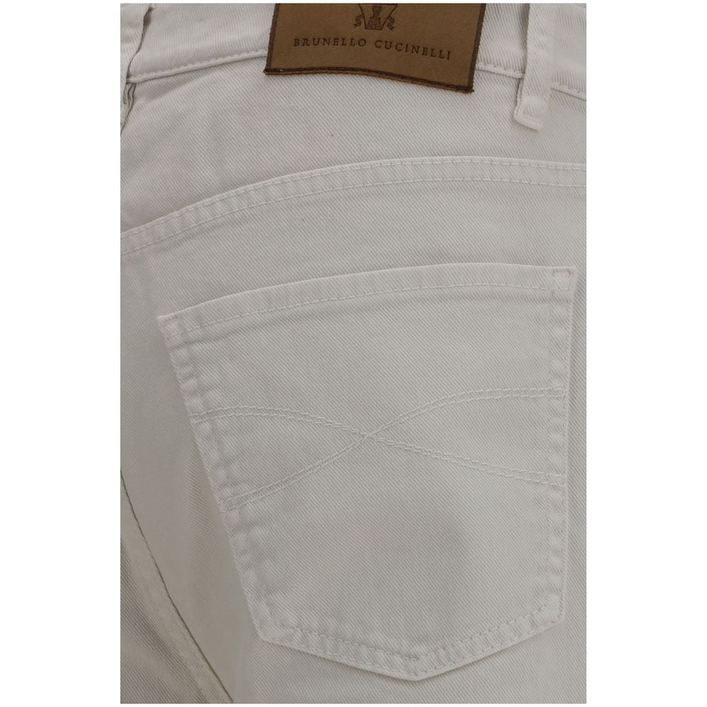 White Cotton Jeans Denim