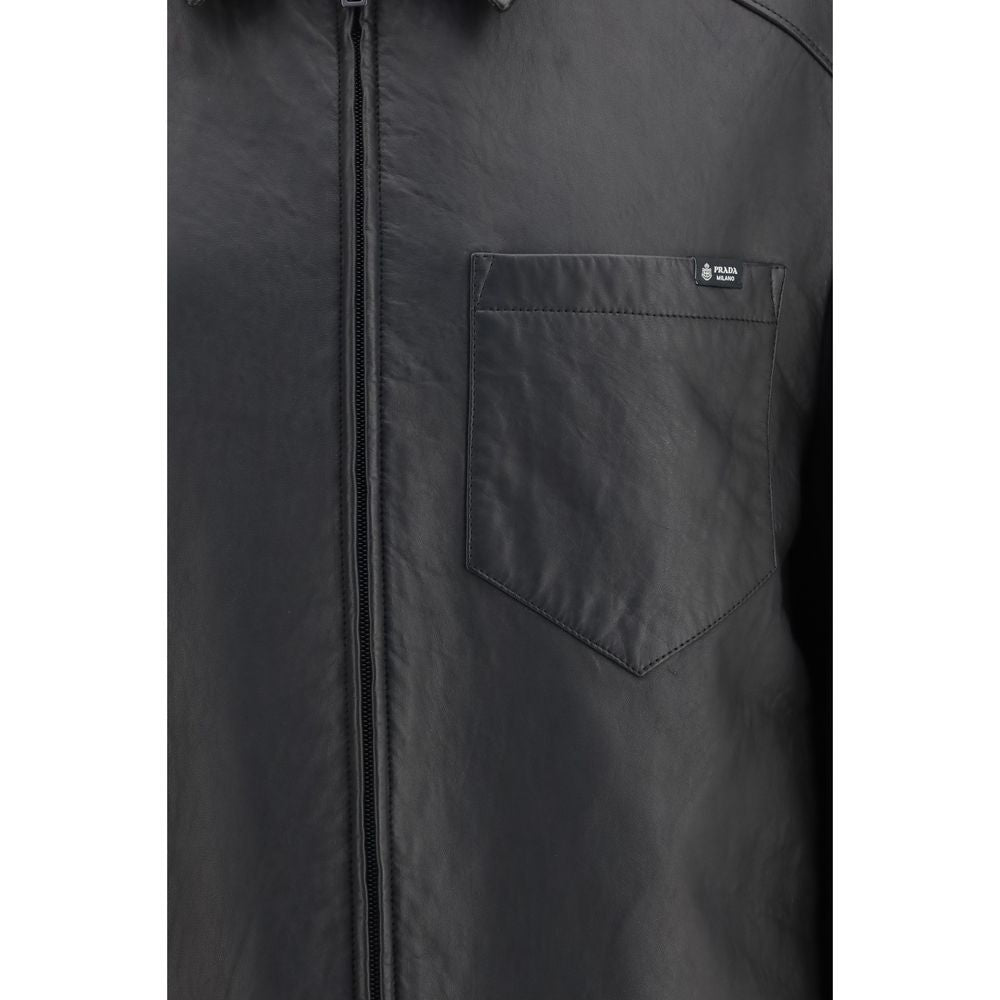 Black Lamb Ovis Aries Aries Leather Jacket