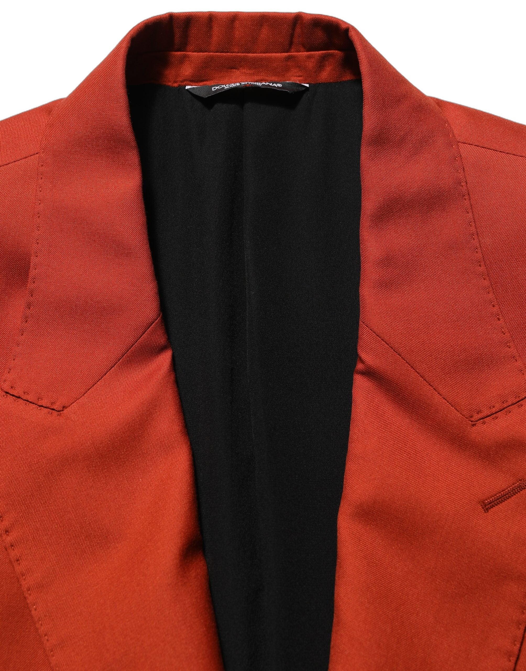 Red Cashmere Single Breasted Blazer Jacket