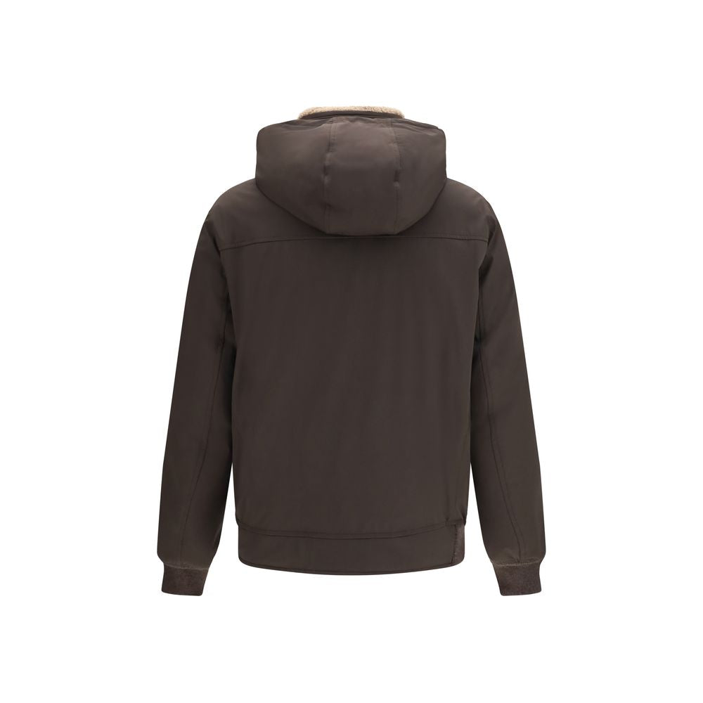 Brown Polyamide Shell Jacket